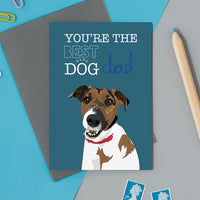 Best Dog Dad Jack Russell Greeting Card By Lorna Syson