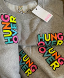 Neon Hung Over Grey Sweatshirt Jumper By The Distinguished Dog Company