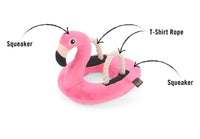 Tropical Paradise Flamingo Float Dog Toy By P.L.A.Y