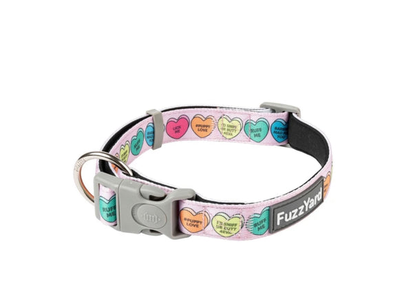 Candy Hearts Dog Collar By Fuzzyard