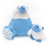 Holiday Burrow Yeti Mountain Toy By Zippy Paws