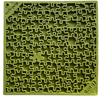 Green Jigsaw Puzzle Design Enrichment Lick Mat By SodaPup