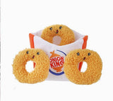 Fast Food Onion Rings Hide & Seek Dog Toy By Hugsmart