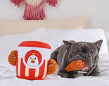 Fast Food Fried Chicken Hide & Seek Dog Toy By Hugsmart