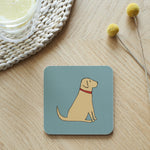 Yellow Lab Dog Coaster By Sweet William