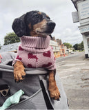 Love Heart Pooch Knitted Sweater By Love From Betty