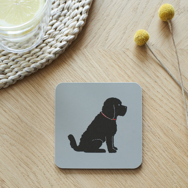 Black Cockapoo Dog Coaster By Sweet William