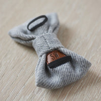 Grey Tweed Dog Bow Tie By Sweet William