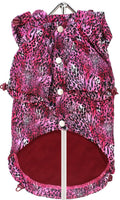Rainstorm Pink Leopard Animal Print Dog Jacket By Urban Pup