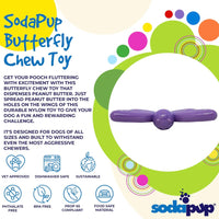 Butterfly Chew Toy By Soda Pup