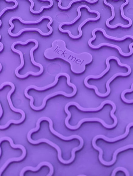 Bones Design Emat Enrichment Lick Mat Purple