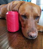Pink Drinks Can Treat Dispenser Chew Toy By SodaPup