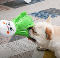 Feisty Veggie Bok Choy Treat Dispenser Dog Toy By Hugsmart