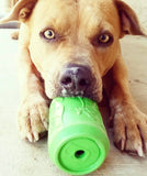 Green Drinks Can Treat Dispenser Chew Toy By SodaPup
