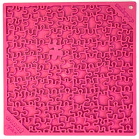 Pink Jigsaw Puzzle Design Enrichment Lick Mat By SodaPup