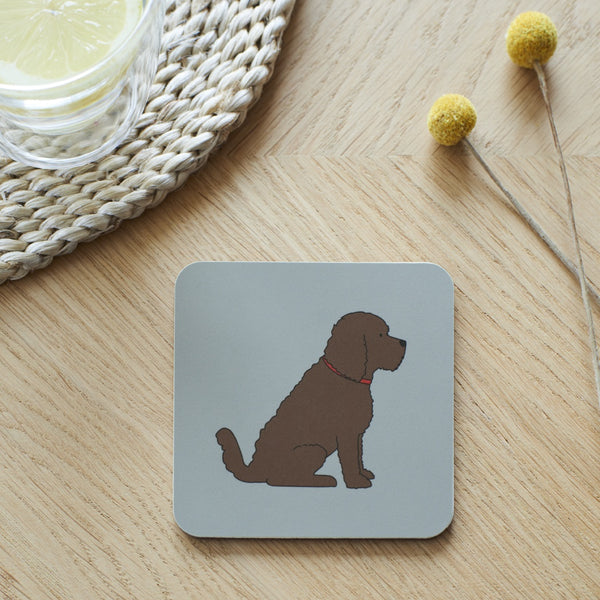 Chocolate Cockapoo Dog Coaster By Sweet William