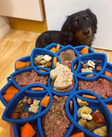 Blue Mandala Design eTray Enrichment Tray for Dogs By Soda Pup