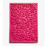 Pink Flower Design Enrichment Small Lick Mat By SodaPup