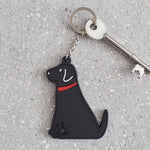 Black Lab Dog Keyring By Sweet William