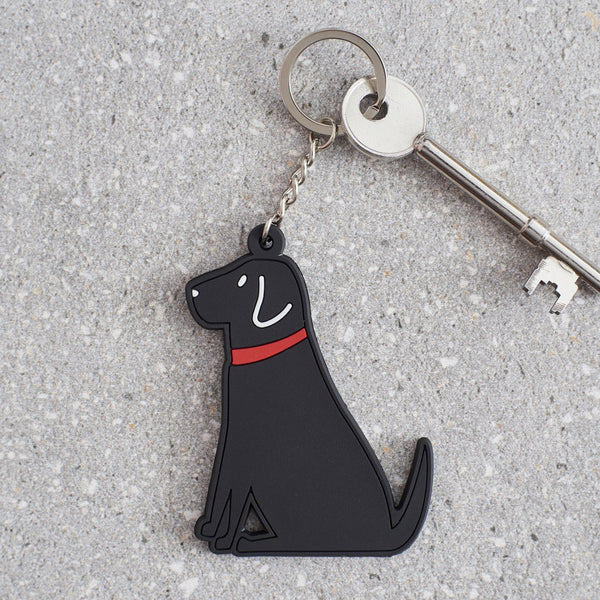 Black Lab Dog Keyring By Sweet William