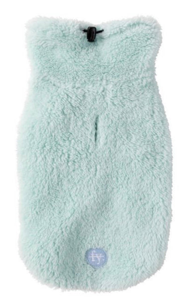 Artic Ice Mint Teddy Turtle Neck Sweater By FuzzYard
