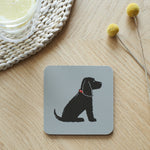 Black Cocker Spaniel Dog Coaster By Sweet William