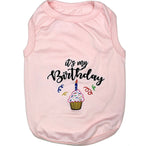 Birthday Pink Dog T-Shirt By Parisian Pet