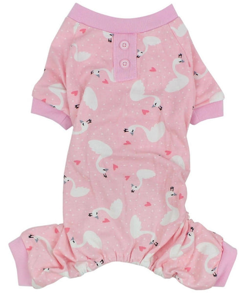 Pink Swan Dog Pyjamas By Parisian Pet