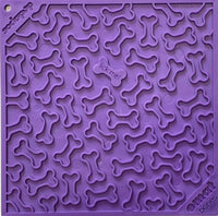 Dog Bone Design Purple Enrichment Lick Mat By SodaPup