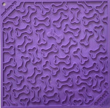 Dog Bone Design Purple Enrichment Lick Mat By SodaPup
