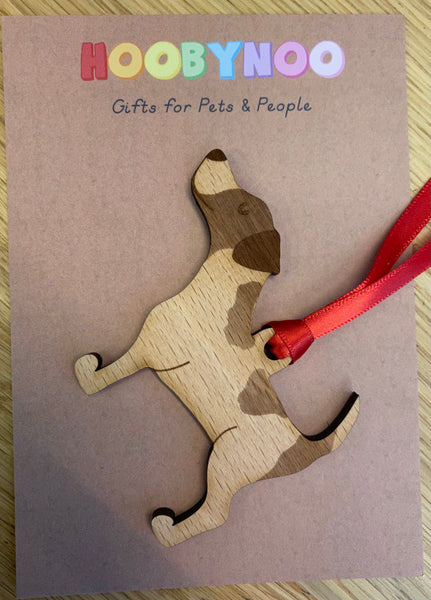 Jack Russell Dog Wooden Decoration By Hoobynoo