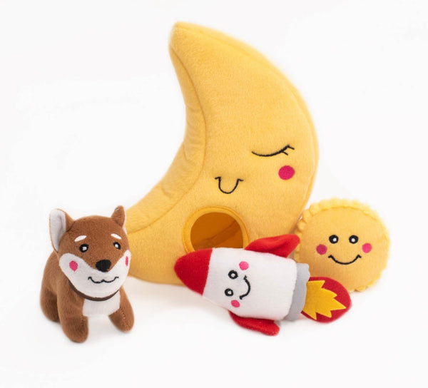 Zippy Burrow To The Moon Rocket Toy By Zippy Paws