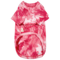 Pink Tie Dye Dog T-Shirt By The Luna Co