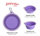 Purple Collapsible Travel Bowl By Prima Pets