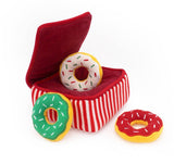 Holiday Burrow Donut Box Toy By Zippy Paws
