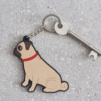 Pug Dog Keyring By Sweet William