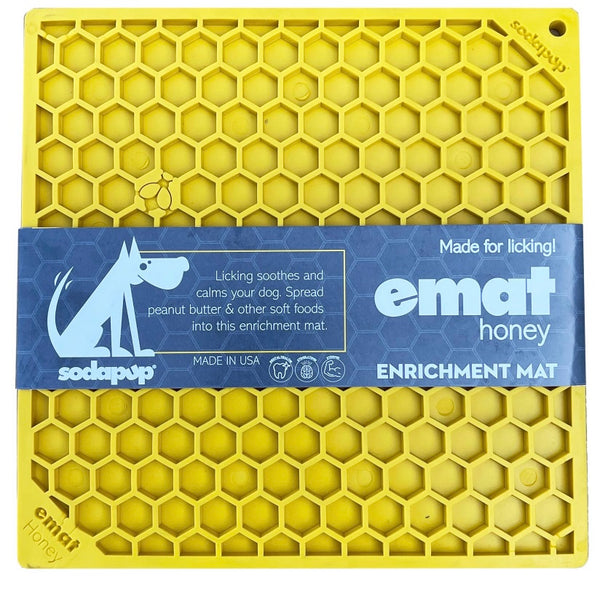 Honeycomb Design Enrichment Lick Mat By SodaPup