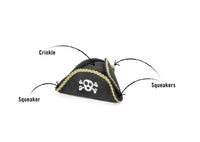 Mutt Hatter Pirate Hat Dog Toy By P.L.A.Y
