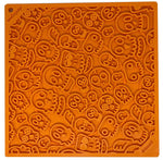 Orange Spooky Zombie Design Enrichment Lick Mat By SodaPup