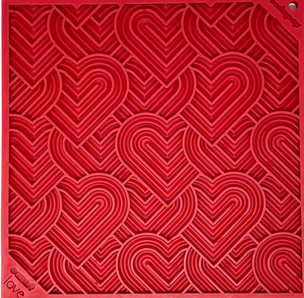 Heart Design Enrichment Lick Mat By SodaPup