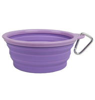 Purple Collapsible Travel Bowl By Prima Pets
