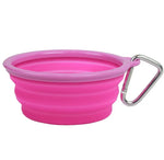 Pink Collapsible Travel Bowl By Prima Pets