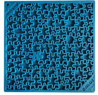 Blue Jigsaw Puzzle Design Enrichment Lick Mat By SodaPup