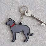 Lurcher Dog Keyring By Sweet William