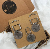 Solid Pewter Proud Dog Mama Keyring By The Luna Co