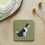 Border Collie Dog Coaster By Sweet William