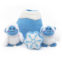 Holiday Burrow Yeti Mountain Toy By Zippy Paws