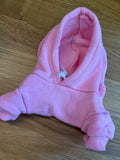 Bubblegum Pink Cosy Dog Hoodie