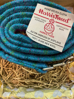Harris Tweed Teal Dog Lead Handmade By Urban Tails