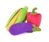 Corn Vegetable Plush Dog Toy by P.L.A.Y